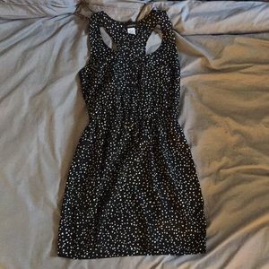 black and white dress